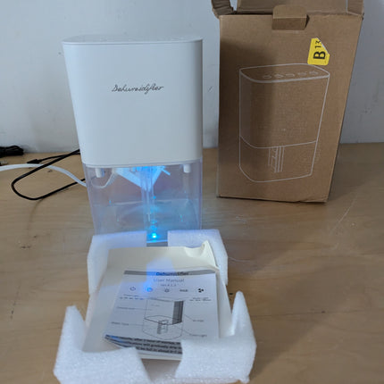 Dehumidifier 1657ML 58OZ Small Dehumidifier for Home 230 Ft² Safety Dehumidifier