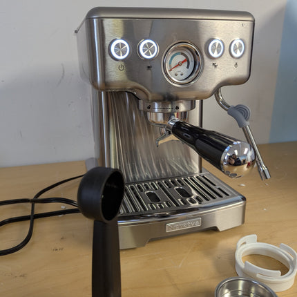Neretva Espresso Machines, Professional 15 Bar Espresso Maker with Milk Frother