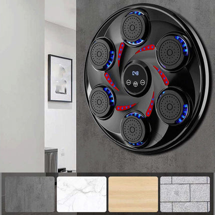 Music Boxing Machine, Wall Mounted Boxing Game with Gloves