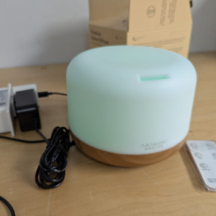 ASAKUKI 500ml Essential Oil Diffuser, 5 in 1 Premium Ultrasonic Aromatherapy Fra