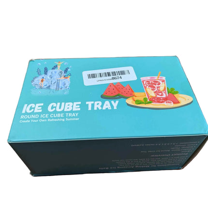 WIBIMEN Large Ice Cube Molds, Big Round Whiskey Ice Cube Trays for Freezer, Easy