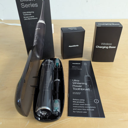 Aquasonic Black Series Ultra Whitening Toothbrush – ADA Accepted electric toothb