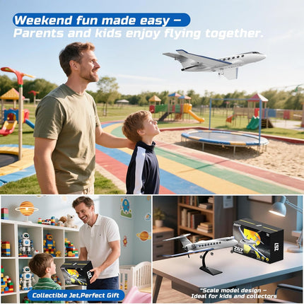 DEERC Z67 RC Plane, 3CH Remote Control Airplane with 6-Axis Gyro, Ready-to-Fly E