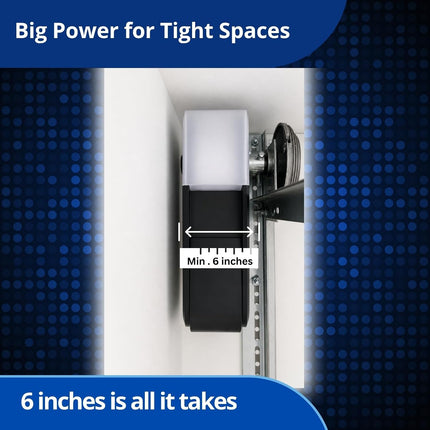 Skylink G2 Wall Mount Garage Door Opener with Built-in WiFi, Quiet & Compact
