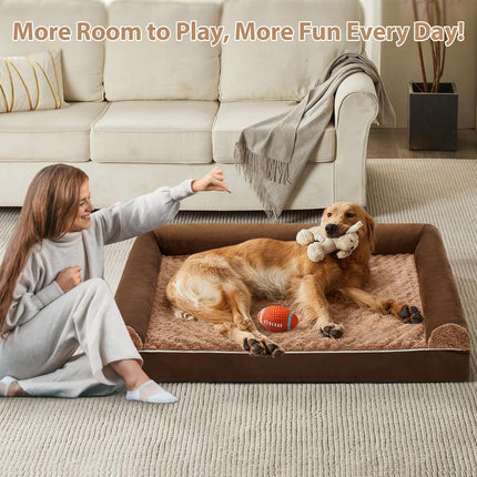 BFPETHOME Dog Beds for Large Dogs, Orthopedic Dog Bed for Medium Large Dogs,Big