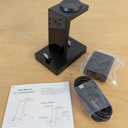 Galaxy Watch Charging Stand, 3-in-1 Wired Charging, Type-C Charging Station, 30
