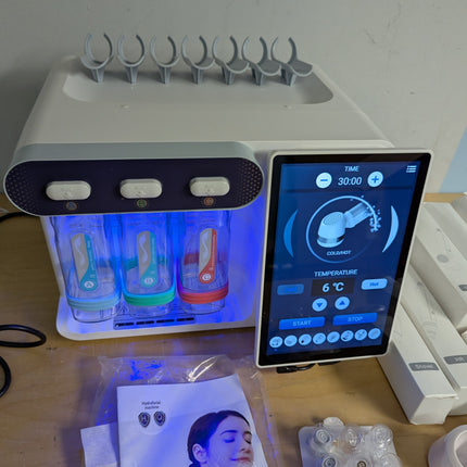 Hydro Oxygen Professional Facial Machine for Spa,Skin Care Device with 10inch LC