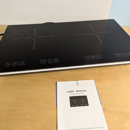 VBGK Double Induction Cooktop, 4000W Countertop Burner Hot Plate with 2 Burner,