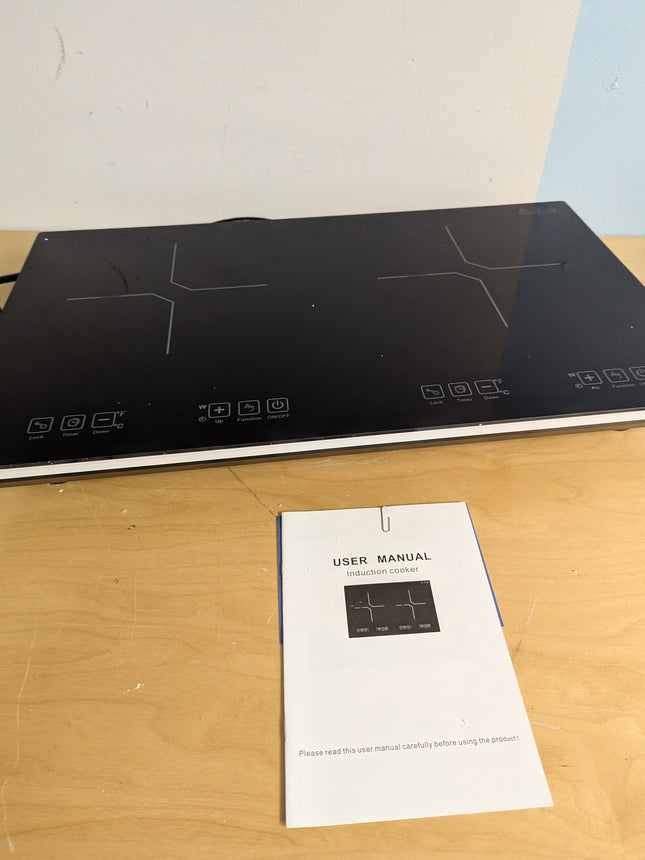 VBGK Double Induction Cooktop, 4000W Countertop Burner Hot Plate with 2 Burner,