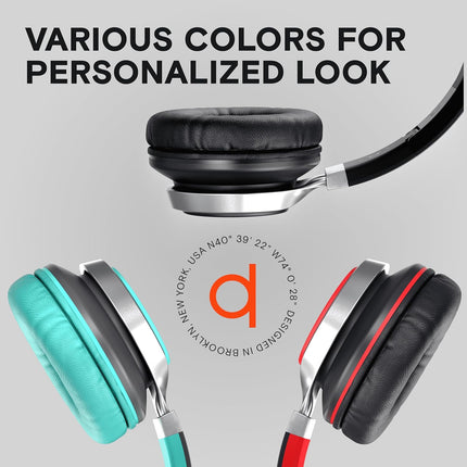Artix® CL750 Premium Wired On Ear Headphones with Microphone, Comfortable Noise