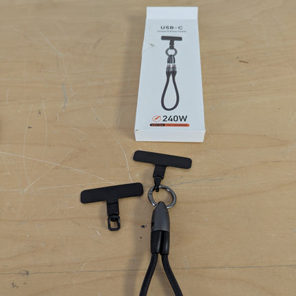 BotaniNest Phone Wrist Lanyard Built In 240W Type C Phone Lanyard Charging Fast