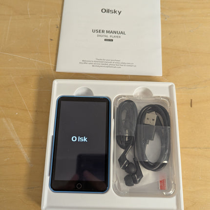 Oilsky 80GB MP3 Player with Bluetooth and WiFi, Mp3(Blue)
