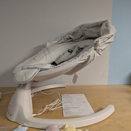 Jool Baby Nova Baby Swing for Infants with Bluetooth Music, Remote, 5 Motion Levels & Removable Canopy, Stone