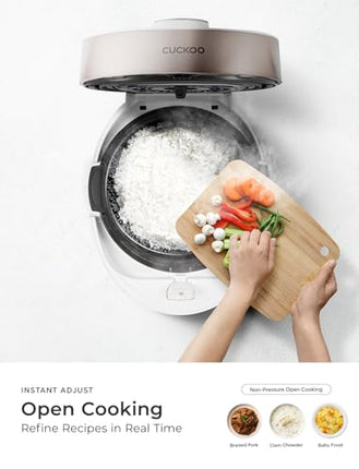 CUCKOO CRP-ST1009F 10-Cup (Uncooked) Twin Pressure Rice Cooker & Warmer 12 Menu