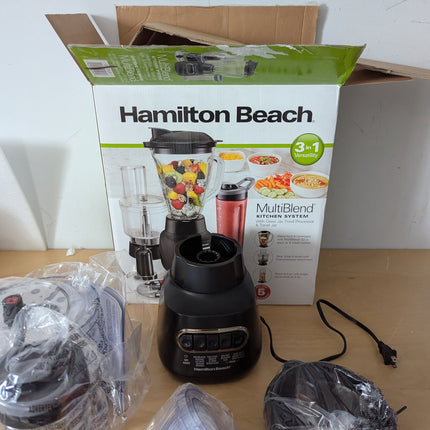 Hamilton Beach MultiBlend® Kitchen System, 3-in-1 Blender with Food Processor At