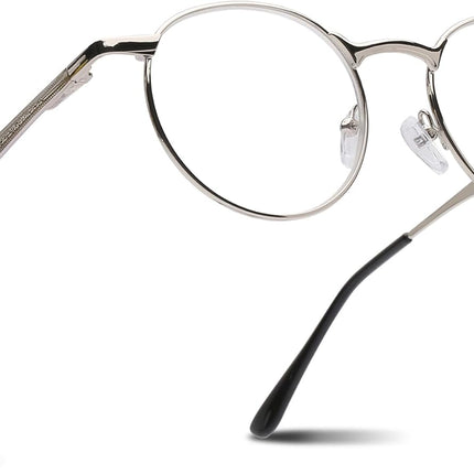 2SeeLife Round Metal Wire Rimmed Reading Glasses for Men & Women – Medium–Wide F