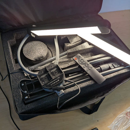 GSKAIWEN 50W Dimmable LED Video Light with Tripod Bag Photography Lighting Kit f
