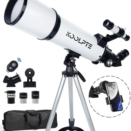 Telescope 80mm Aperture 600mm - Astronomical Portable Refracting, Fully Multi-Co