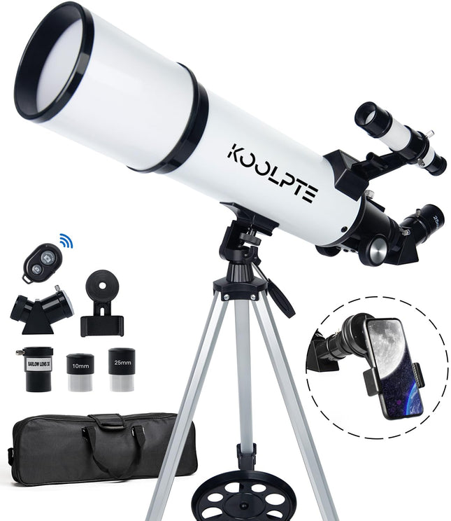 Telescope 80mm Aperture 600mm - Astronomical Portable Refracting, Fully Multi-Co