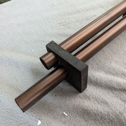 Deco Window 2 Pcs 52"-144" Extendable Curtain Rod with Brackets for Door & Windo