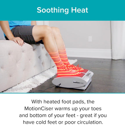 DR-HO'S MotionCiser Passive Leg Exerciser with Heat & Vibration, 5 Heat Settings, Remote & Adjustable Speed