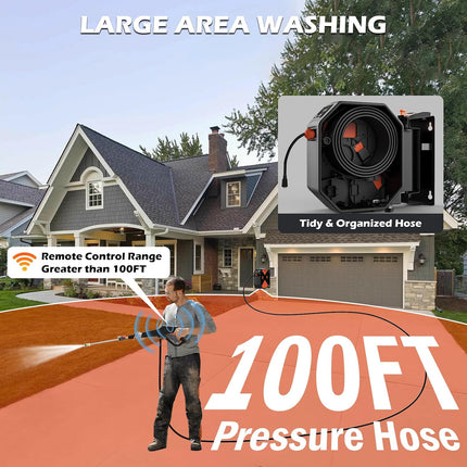 DGIVOVO Wall Mounted Electric Pressure Washer, 3500 PSI 2.5 GPM