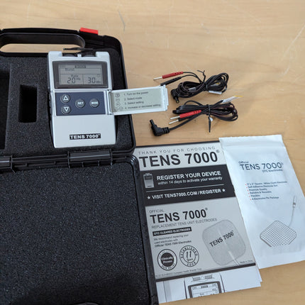 TENS 7000 Digital TENS Machine - for Back Pain, Neck Pain, General Pain Relief,