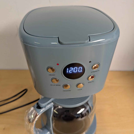 Haden Brighton Coffee Machine, 12 Cup Programmable Drip Coffee Maker with Auto S