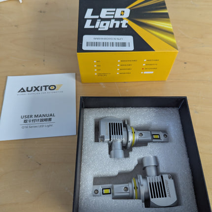 2022 Upgraded AUXITO 9012 HIR2 LED Headlight Bulbs, 100W 20000 Lumens, 600% Brig