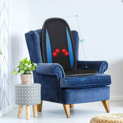 Comfier Shiatsu Back Massager with Heat -Deep Tissue Kneading Massage Seat Cushion, Massage Chair Pad for Full Back, Electric Body Massager for Home or Office Chair use,Valentine's Day Gift for Men,Women