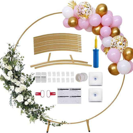 6.6 Ft Round Balloon Arch Stand Kit Wedding Arches For Ceremony Circle Backdrop