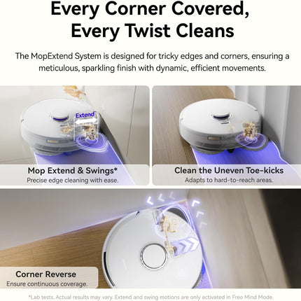 NARWAL Freo X10 Pro Robot Vacuum and Mop Combo, 11,000Pa Suction, DualFlow