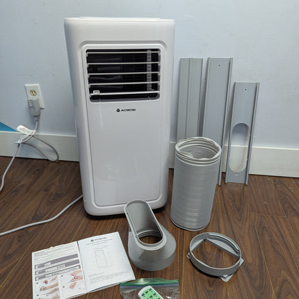 AAOBOSI 10000 BTU Portable Air Conditioner for Rooms up to 220 Sq Ft, 4-in-1 WiFi AC with Window Kit & Remote