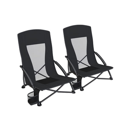 SONGMICS Set of 2 Portable Beach Chairs for Adults