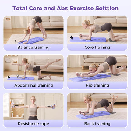 Mosdos Portable Pilates Reformer Machine for Home Gym - Auto-Rebound Pilates Boa