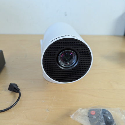 Kimwood Projector with Upgraded HiFi Speaker, [Built-in Apps] 1080P Mini Portabl