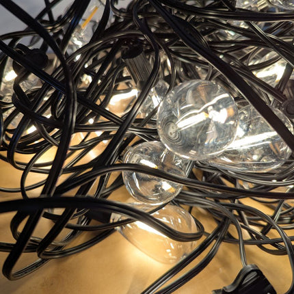 luckystyle 120FT LED Outdoor String Lights with 30+2 Edison Shatterproof Waterpr