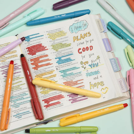 Mr. Pen- No Bleed Gel Highlighters, Assorted Colors, 16 Pack | Bible Highlighter
