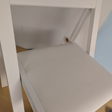 FUNROLUX Wooden Folding Dining Chairs with Padded Seats 2 Pack Foldable Chair fo