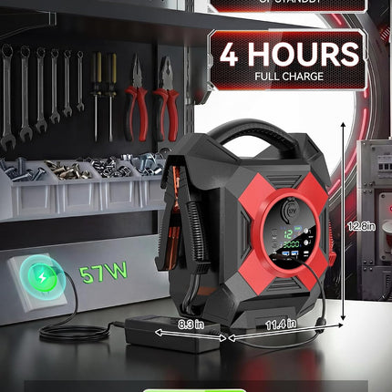 ODUKAKO DM1264 12V Semi Truck Jump Starter, 30000A Peak Heavy Duty Booster with 64000mAh Power Bank & LED