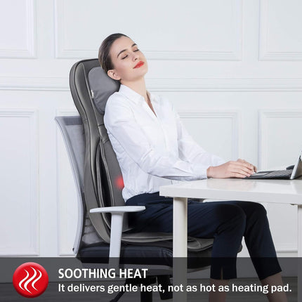 Comfier Full Body Massage Chair Pad -Shiatsu Neck and Back Massager with Heat, K