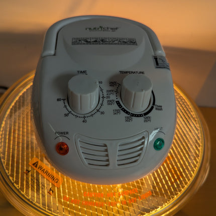 NutriChef Air Fryer, Halogen Infrared Convection Oven - Large 13 Quart Glass Air