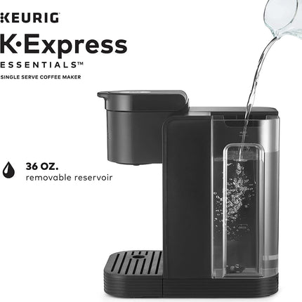 Keurig K-Express Essentials Single Serve K-Cup Pod Coffee Maker with 36 oz Removable Reservoir, Black