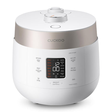 CUCKOO CRP-ST1009F 10-Cup (Uncooked) Twin Pressure Rice Cooker & Warmer 12 Menu