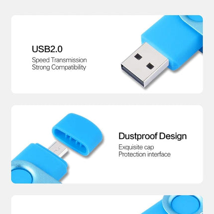 256GB OTG USB Flash Drive WANSENDA Micro USB Photo Stick for Android Devices/PC/