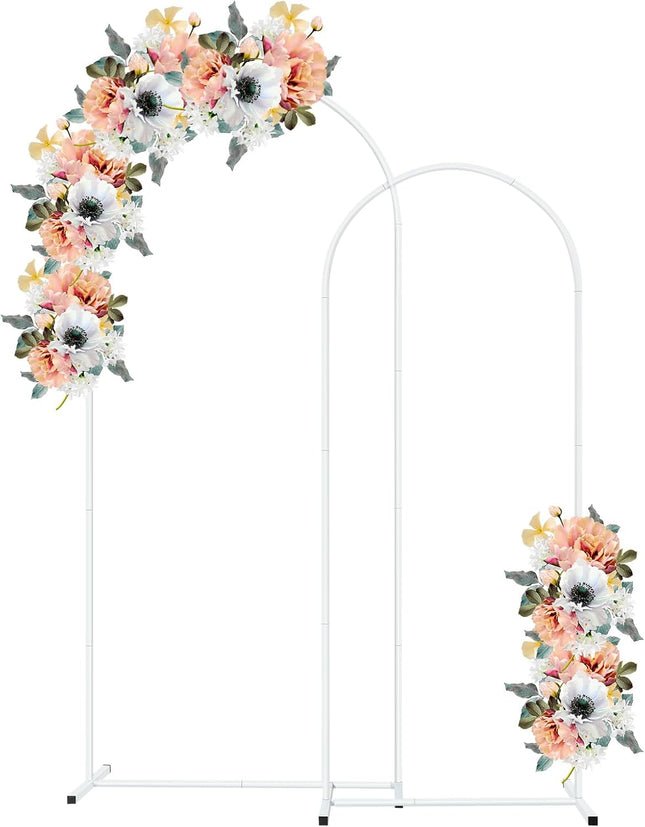 Metal Arch Backdrop Stand Wedding Balloon Arch Stand Set of 2 (5FT,6FT) for Indo
