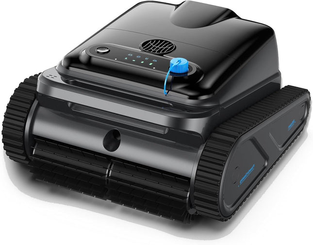 OUCAXIA Y50S Cordless Robotic Pool Cleaner, 110W Wall-Climbing Pool Vacuum with 4 Modes & 4L Filter Basket