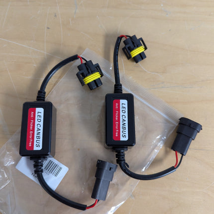 2PCS Headlight Decoder 12V 4A Error Code Warning Canceller for 9005 9006 9012 Pl