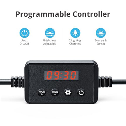 NICREW ClassicLED Plus Planted Aquarium Light, Full Spectrum LED Fish Tank Light