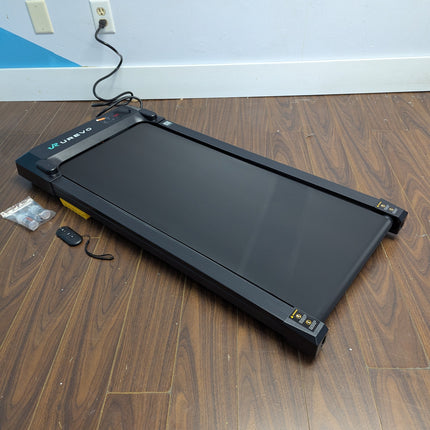 UREVO 2-in-1 Under Desk Walking Pad Treadmill, 4 MPH with 2.5 HP 40 dB Quiet Motor & App Control, 265 lb